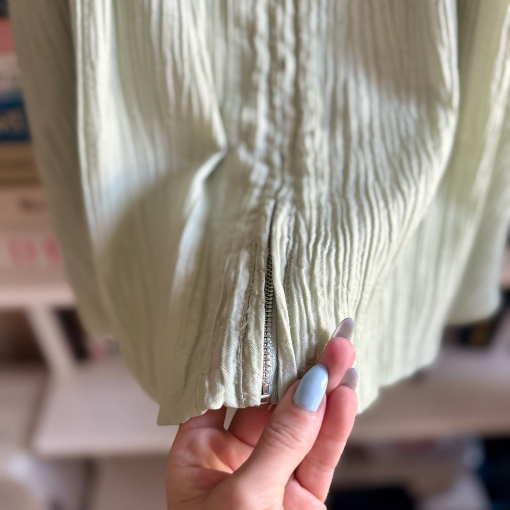 Jonathan Simkhai Green Pleated Mini Dress - Picture 9 of 12